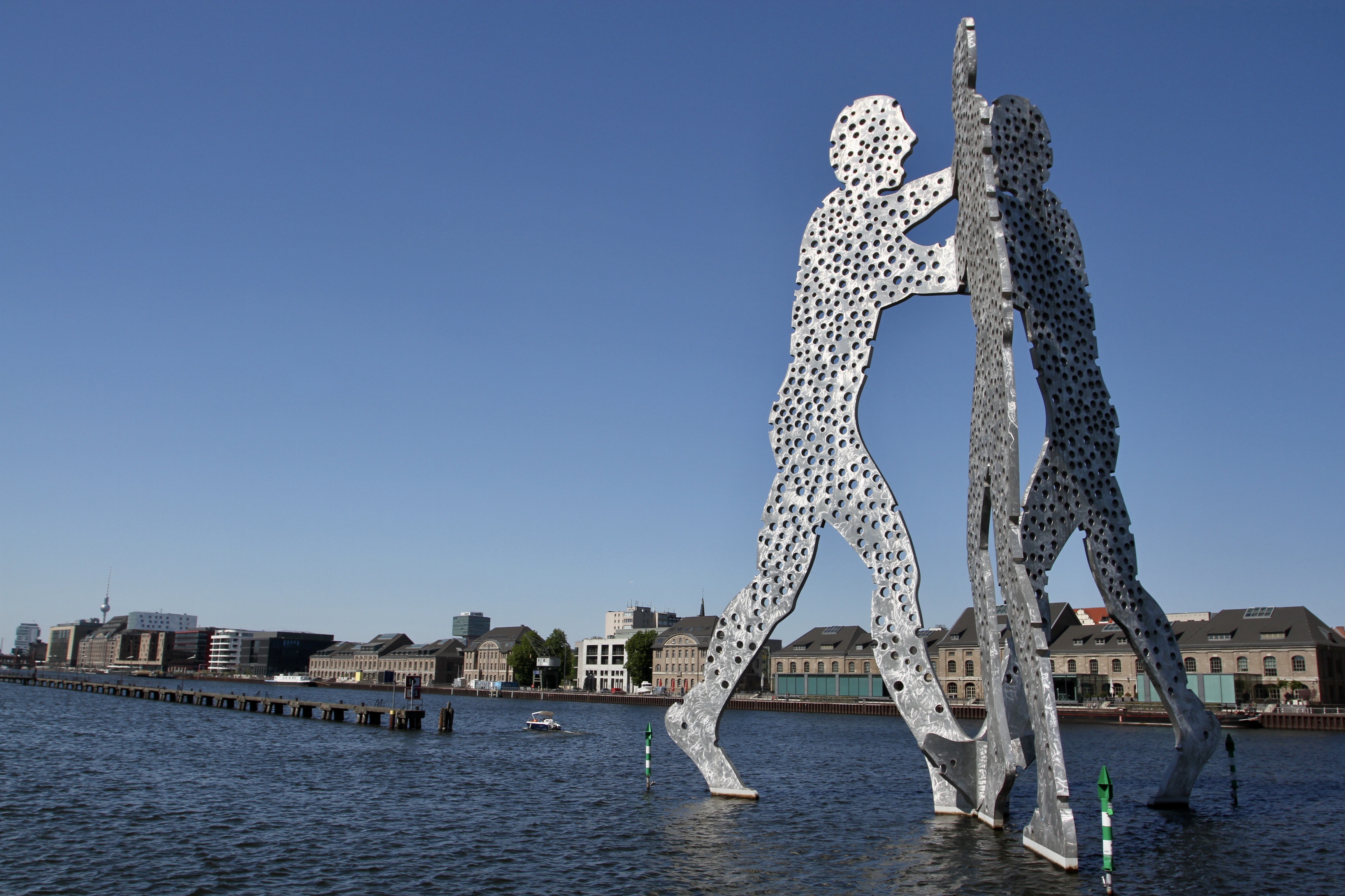 Molecule Man in the Spree, Berlin, Germany