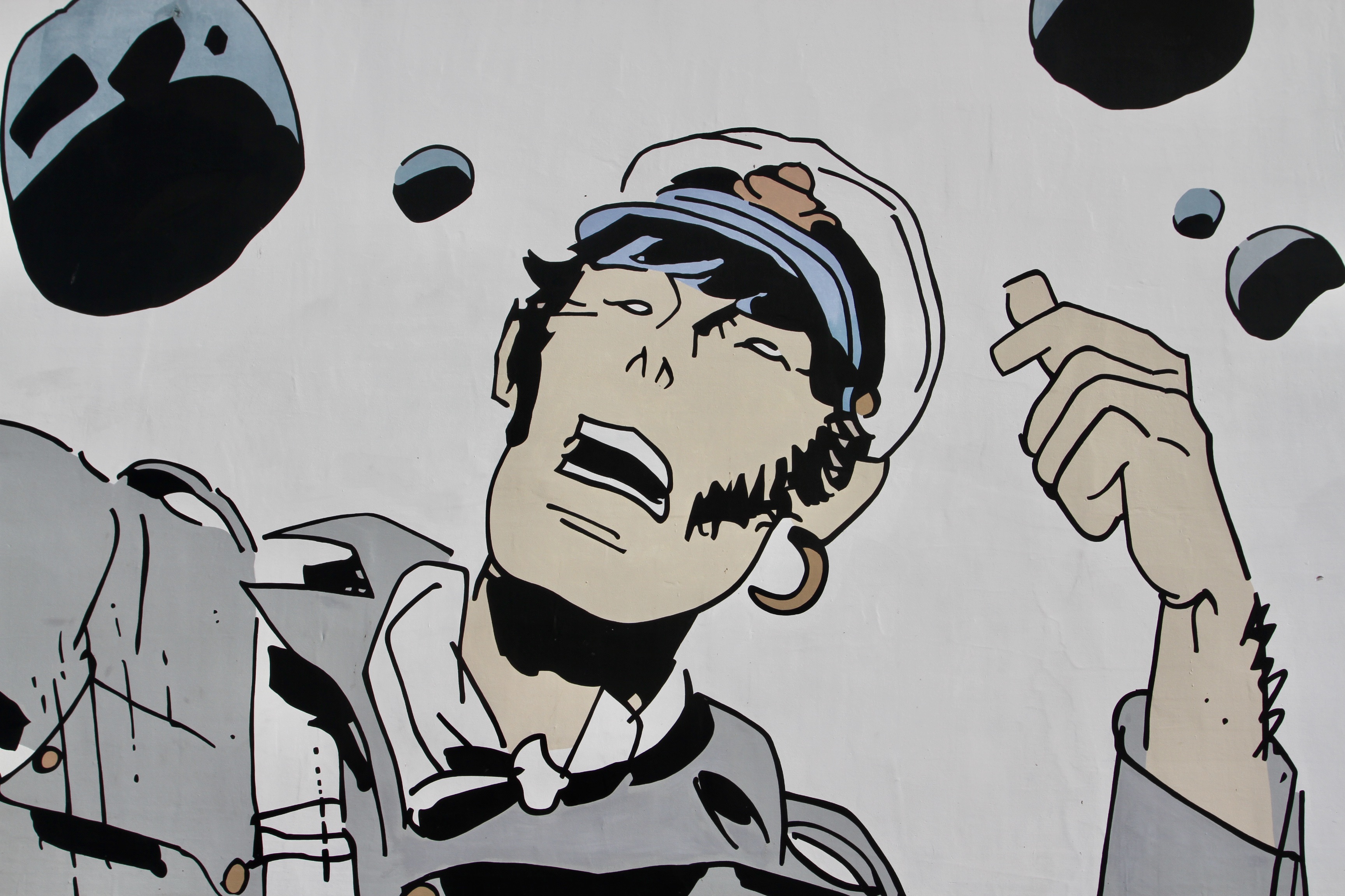 Corto Maltese, Comic Strip, Street Art, Brussels, Belgium