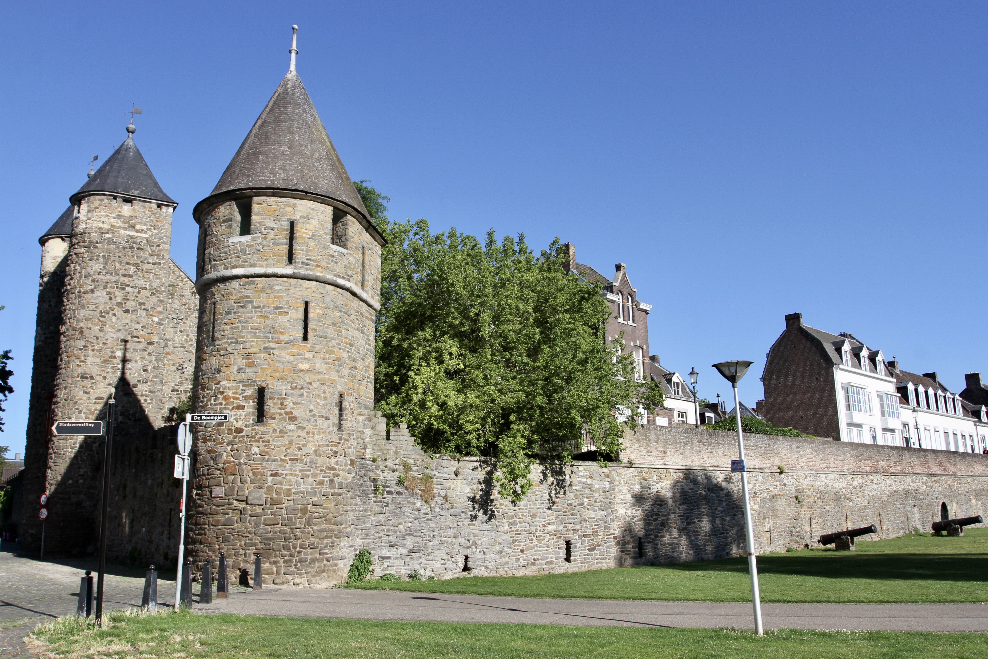 Helpoort and medieval defensive walls, Maastricht, Netherlands