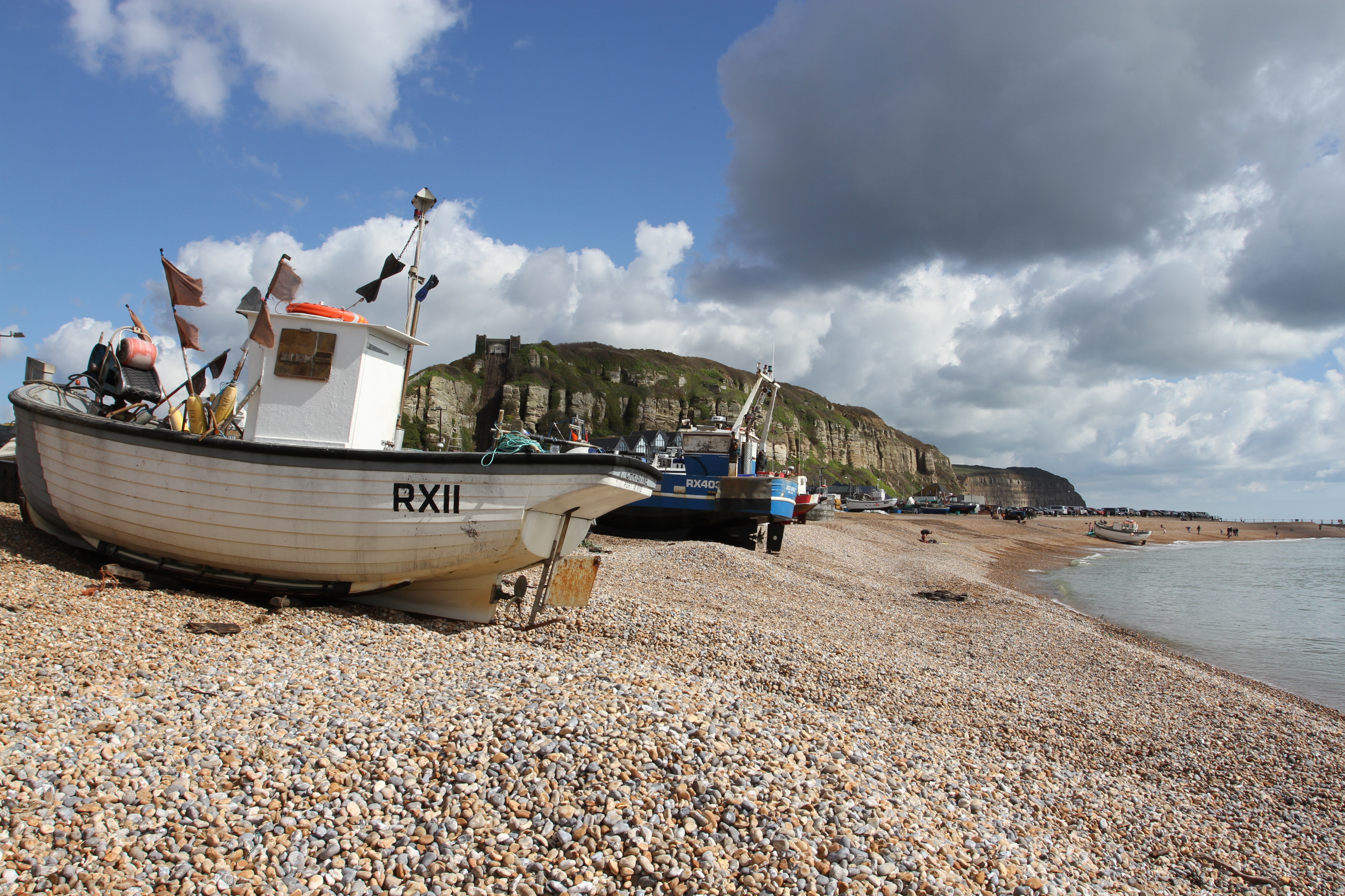 FIshing boats, the Stade, Hastings, England