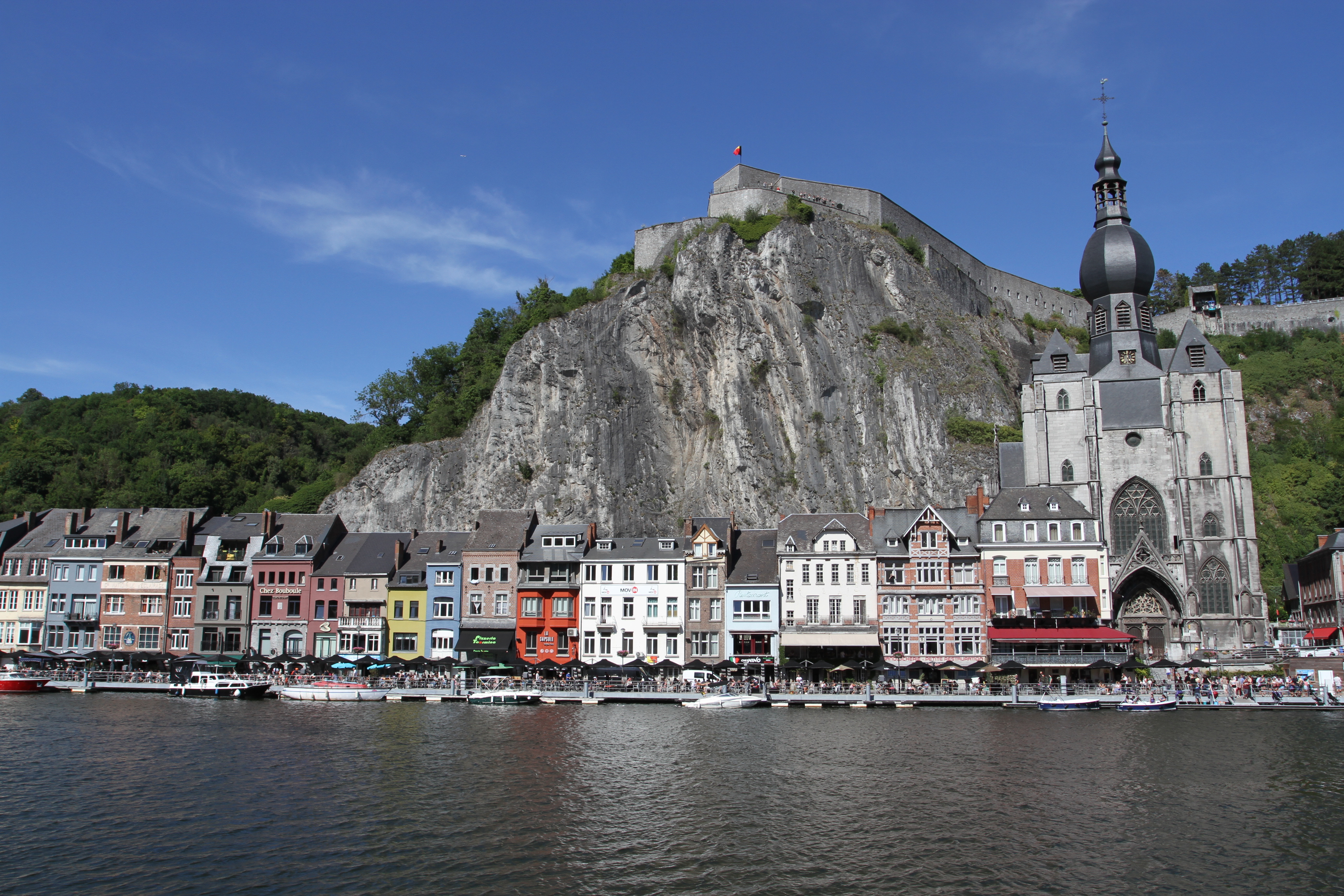 Citadel and Church of Notre Dame, Dinant, Belgium