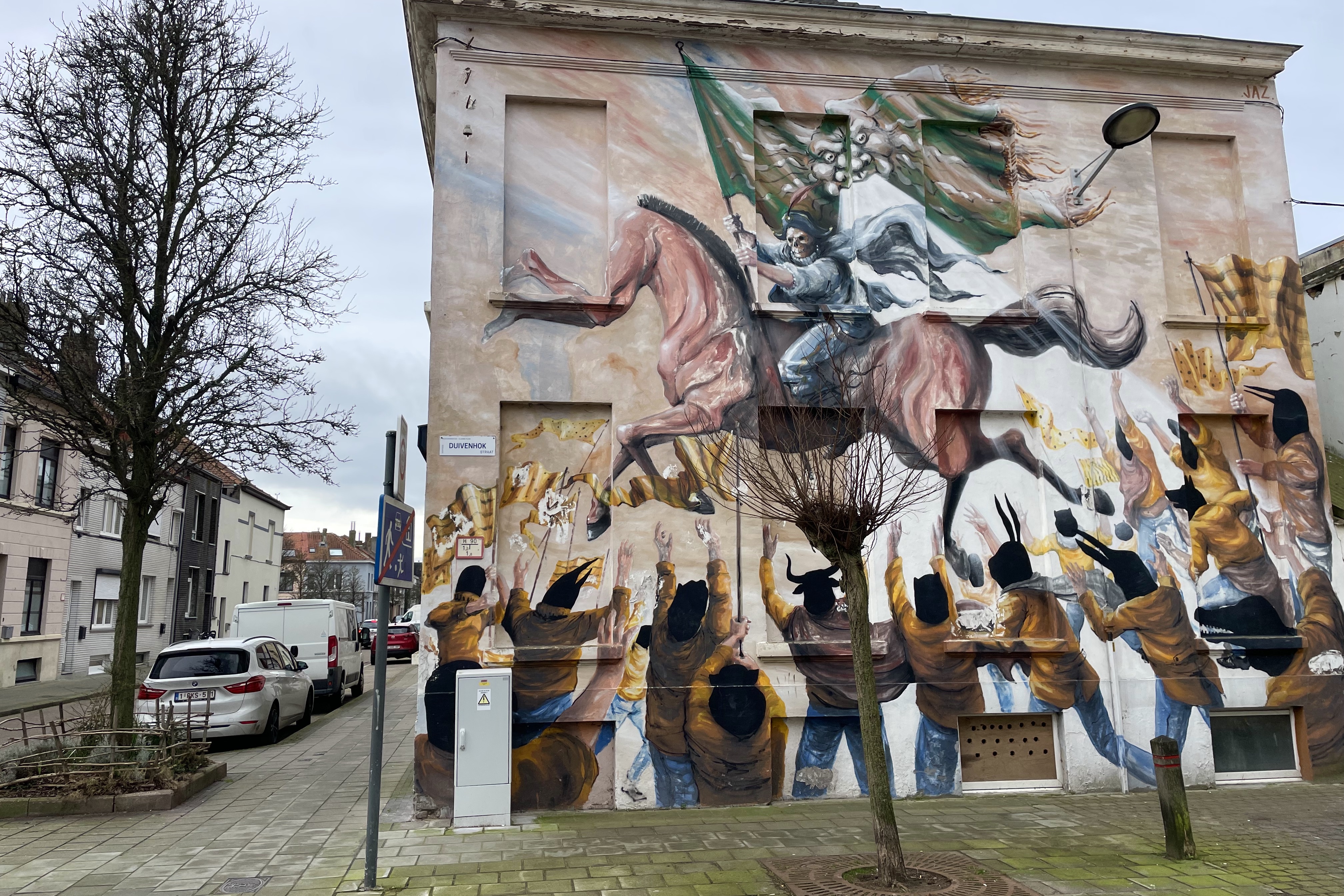 The Crystal Ship Street Art by Franco Fasoli, Ostend Belgium