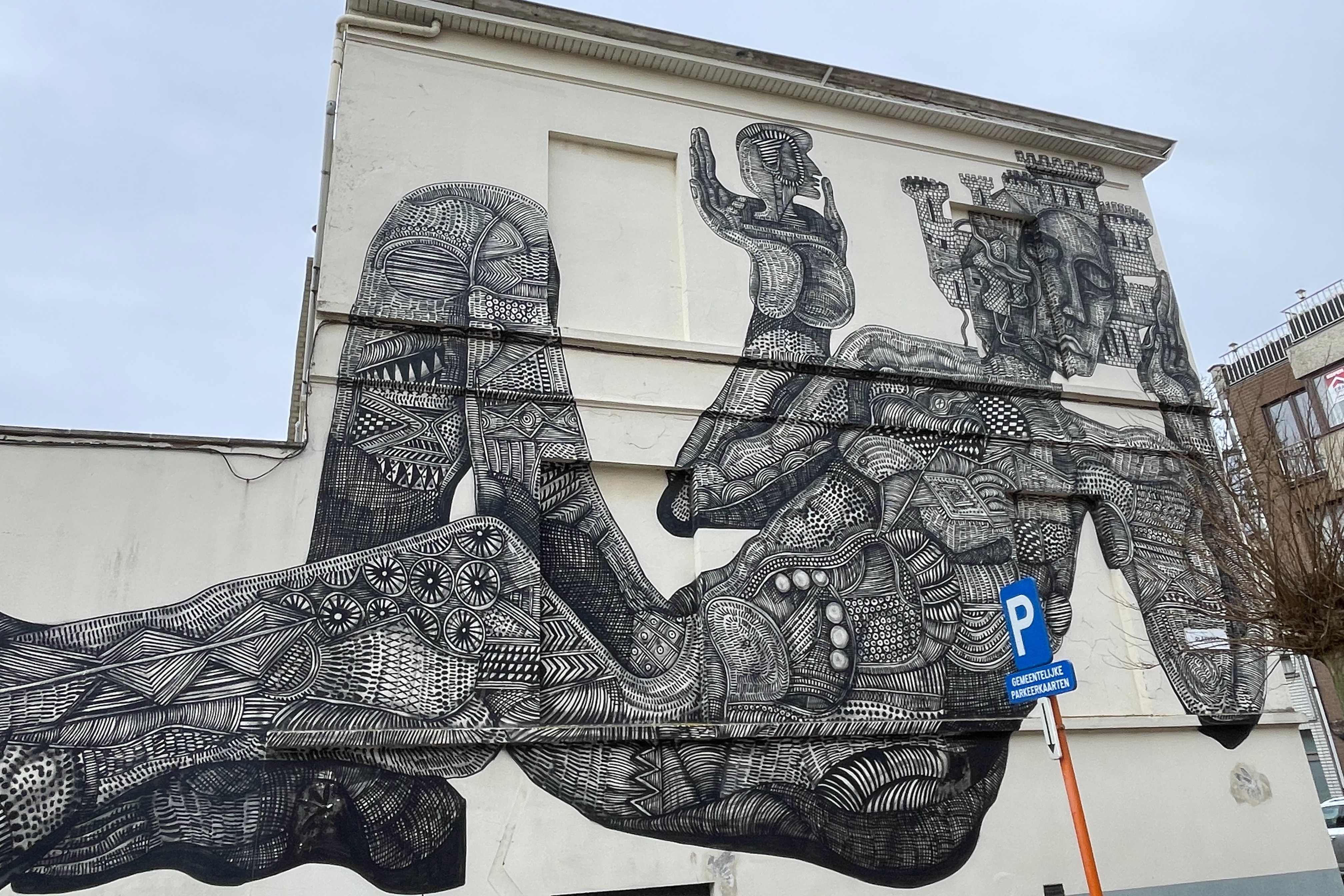 The Crystal Ship Street Art by Zio Ziegler, Ostend Belgium
