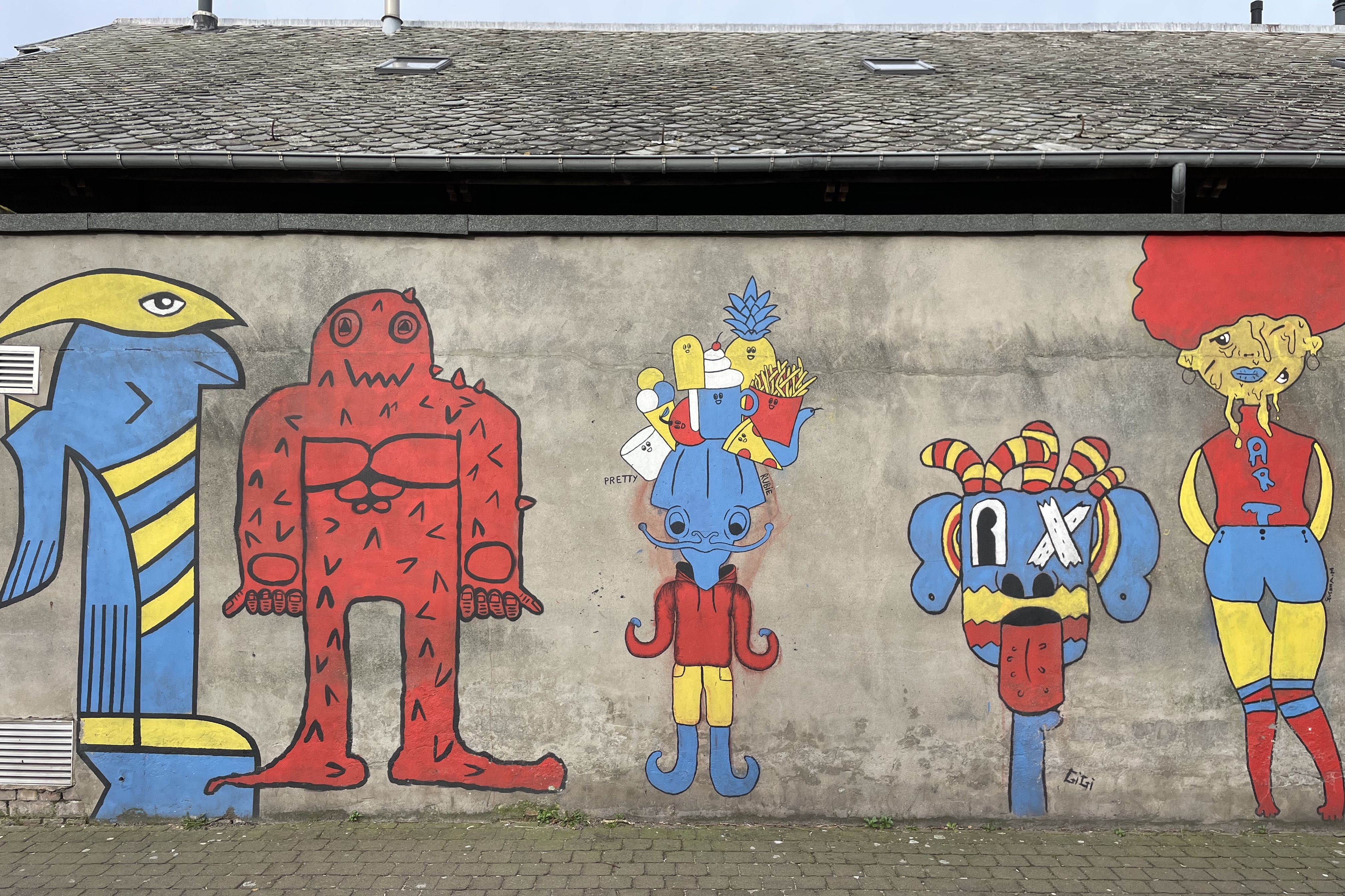 The Crystal Ship Street Art by Students Ensorinstituut, Ostend Belgium