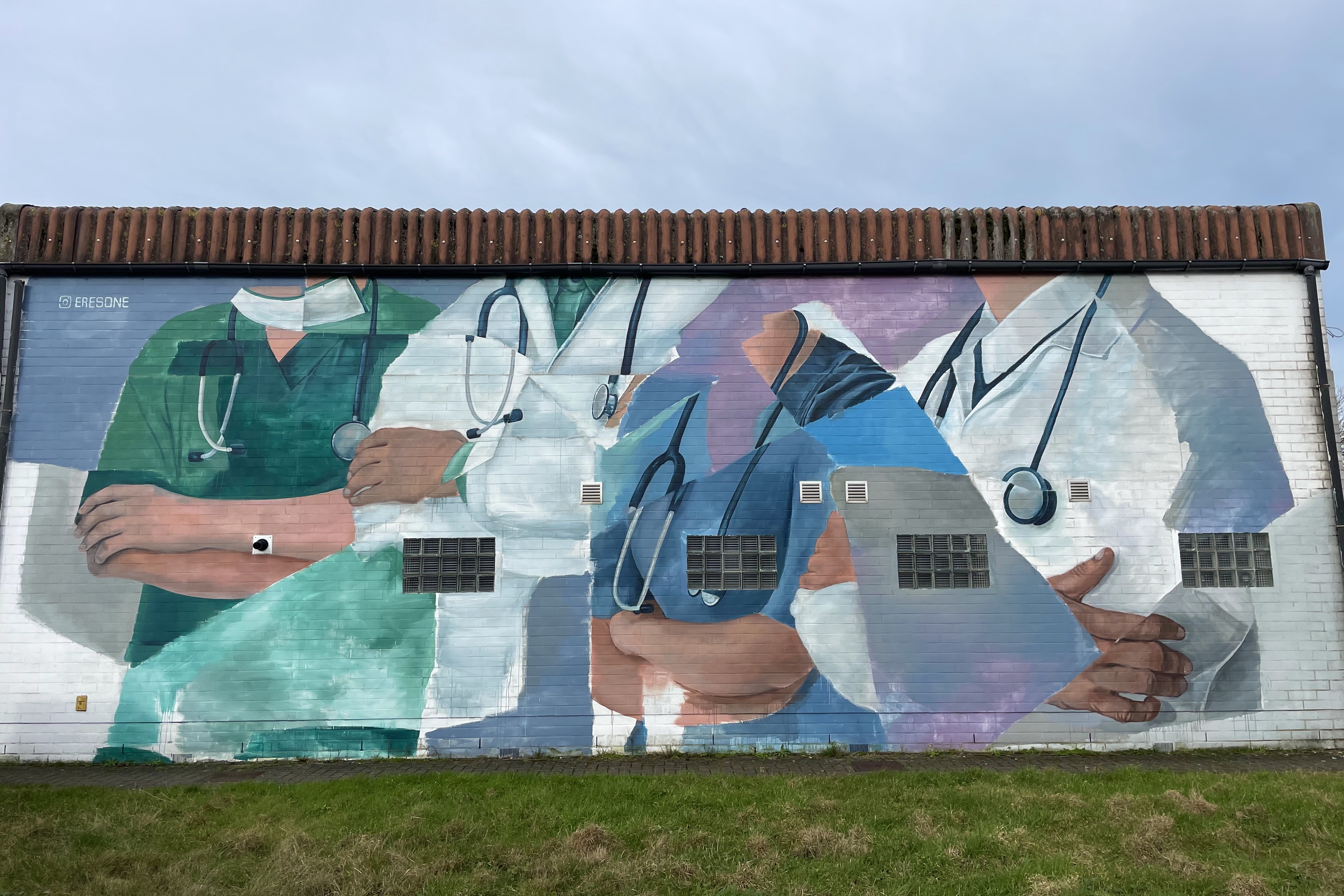 The Crystal Ship Street Art by Eres, Ostend Belgium
