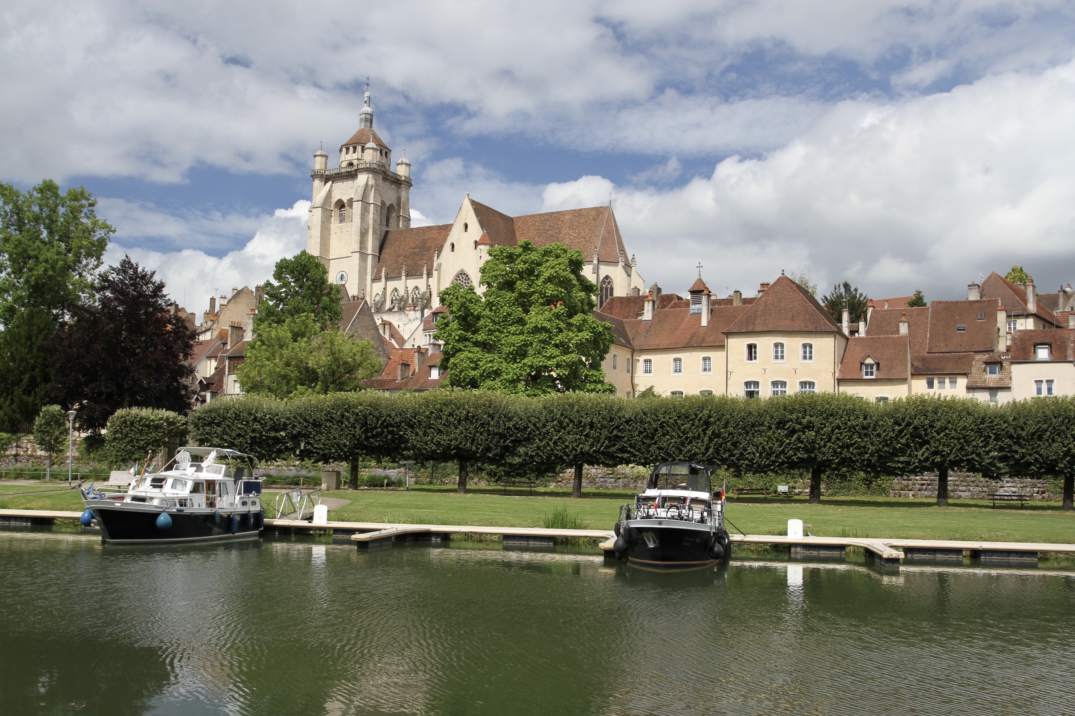 Dole from the River Doubs, Dole, France