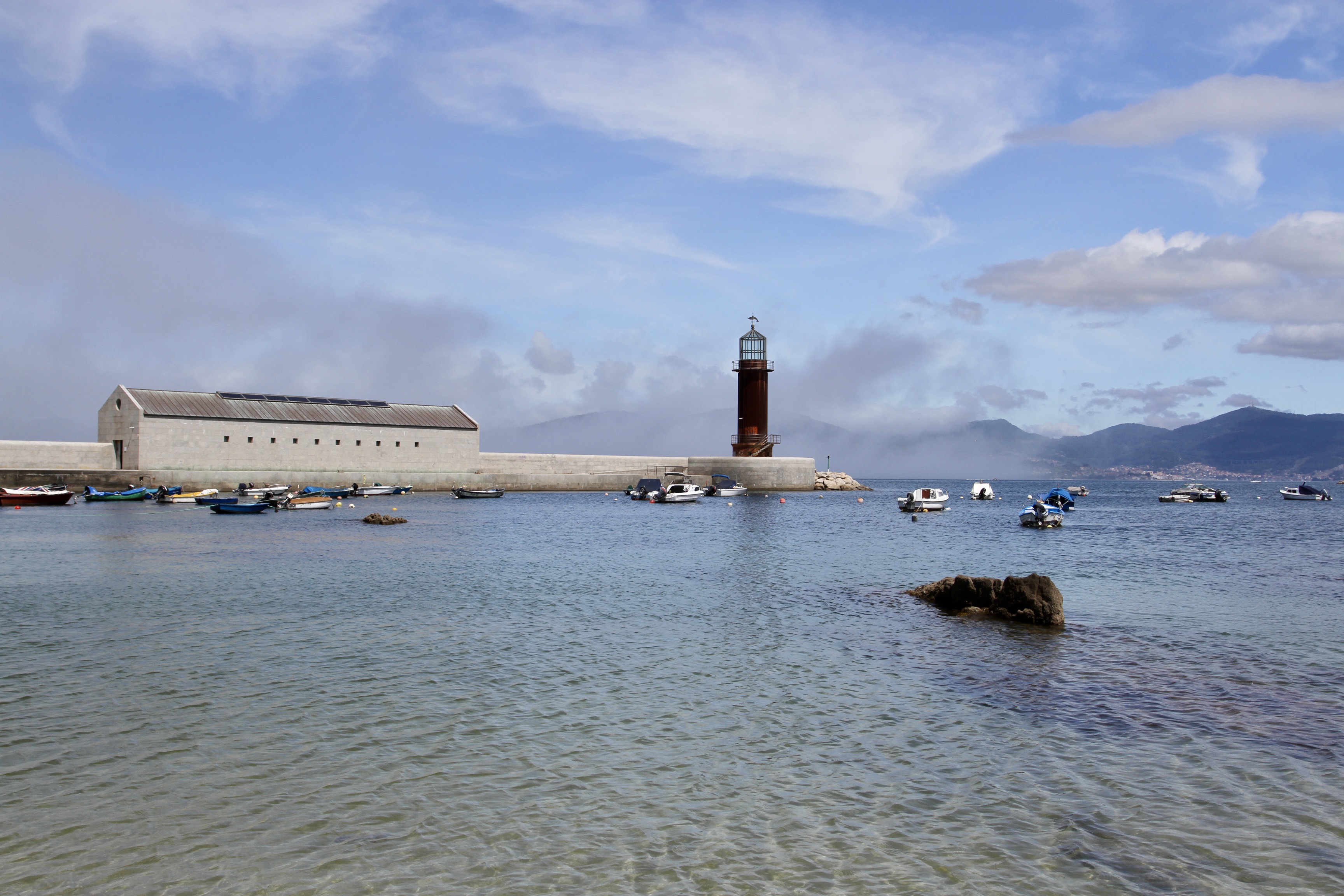 Lighthouse at the Museo do Mar, Vigo, Galicia, Spain
