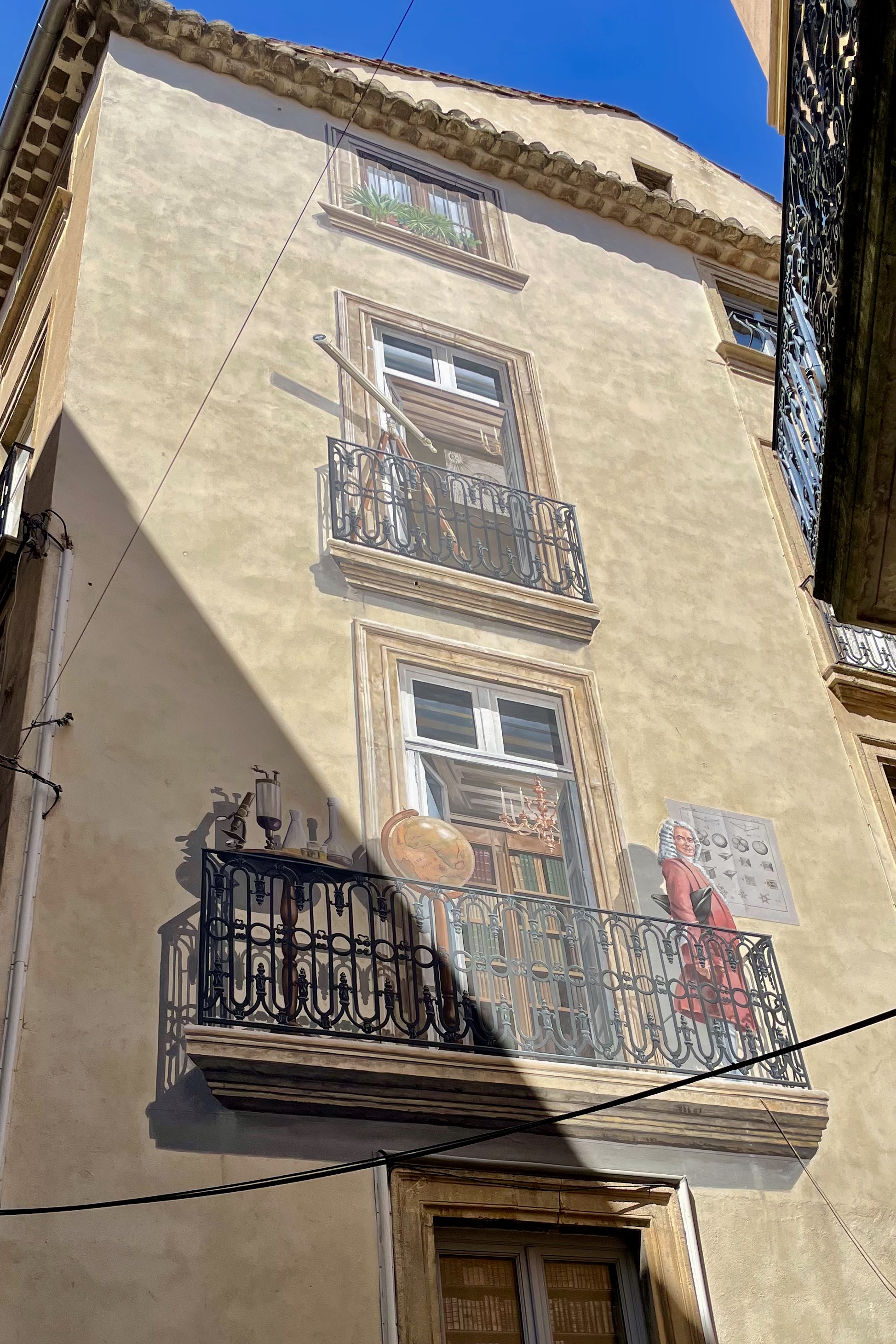 Trompe l’oeil fresco, Beziers, France