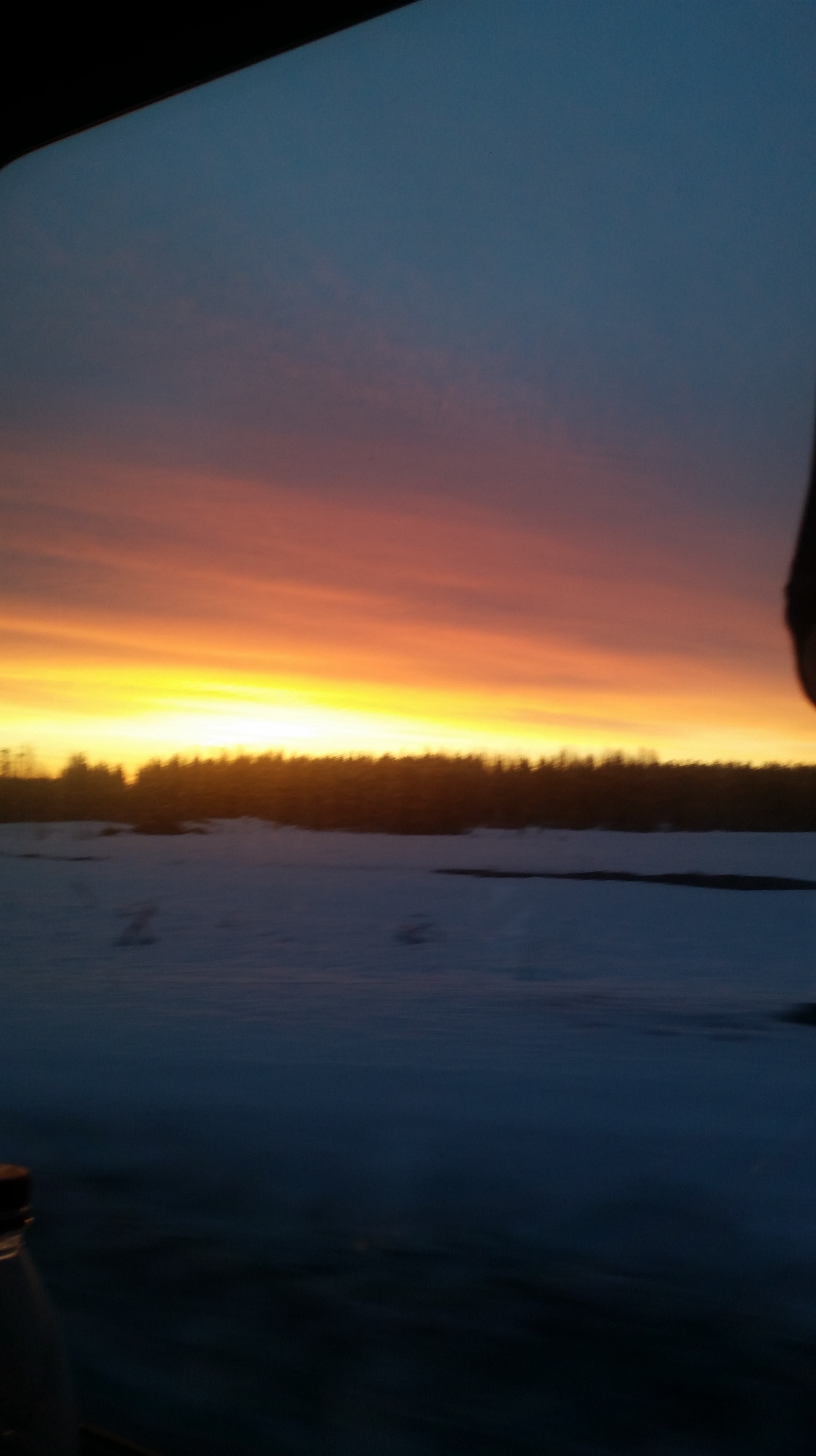 Beautiful Komi sunrise, 3AM
