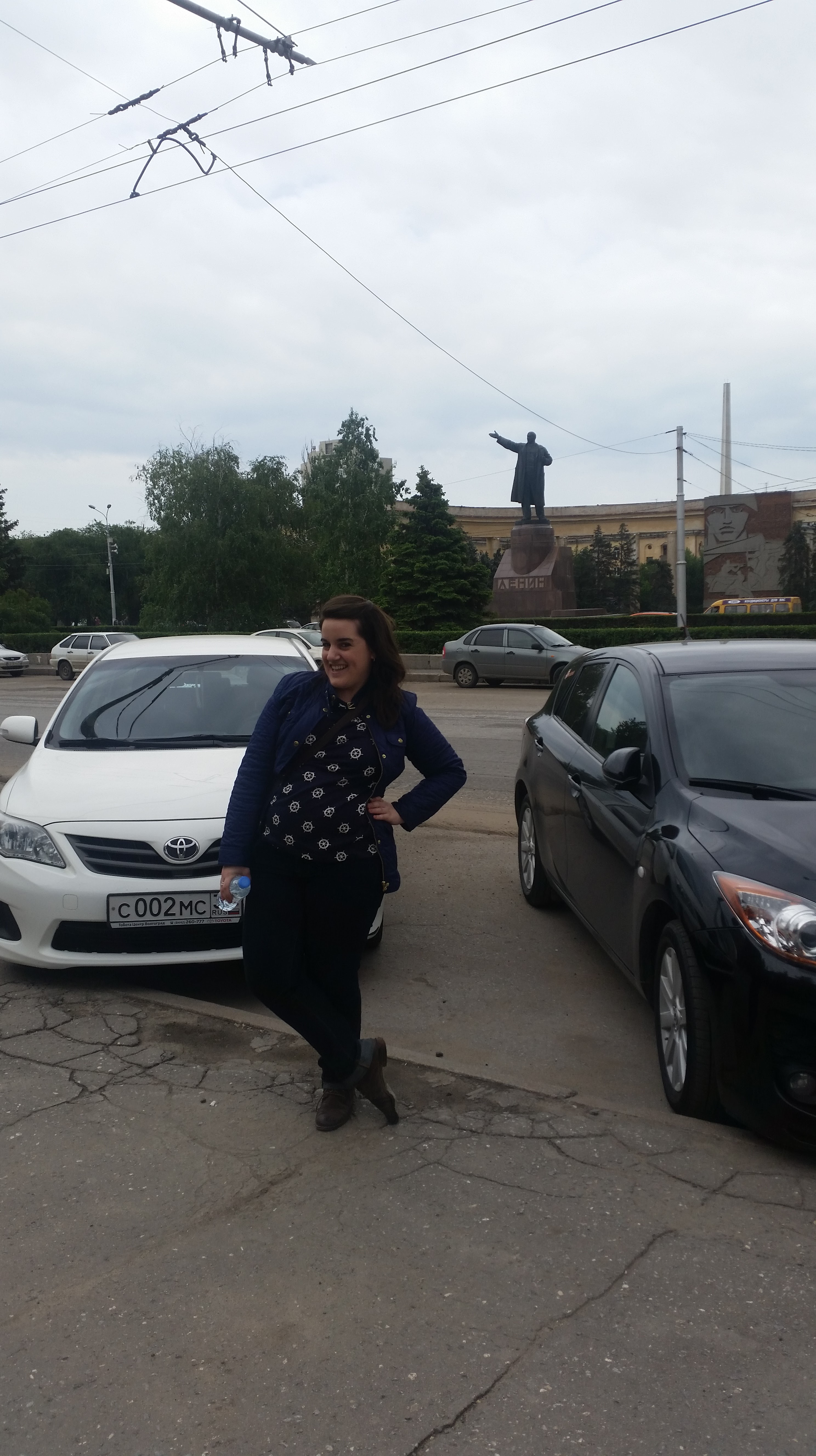 Always posing (mostly with Lenin)