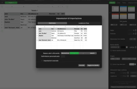 Apple Numbers (macOS/Online/iOS/iPadOS)