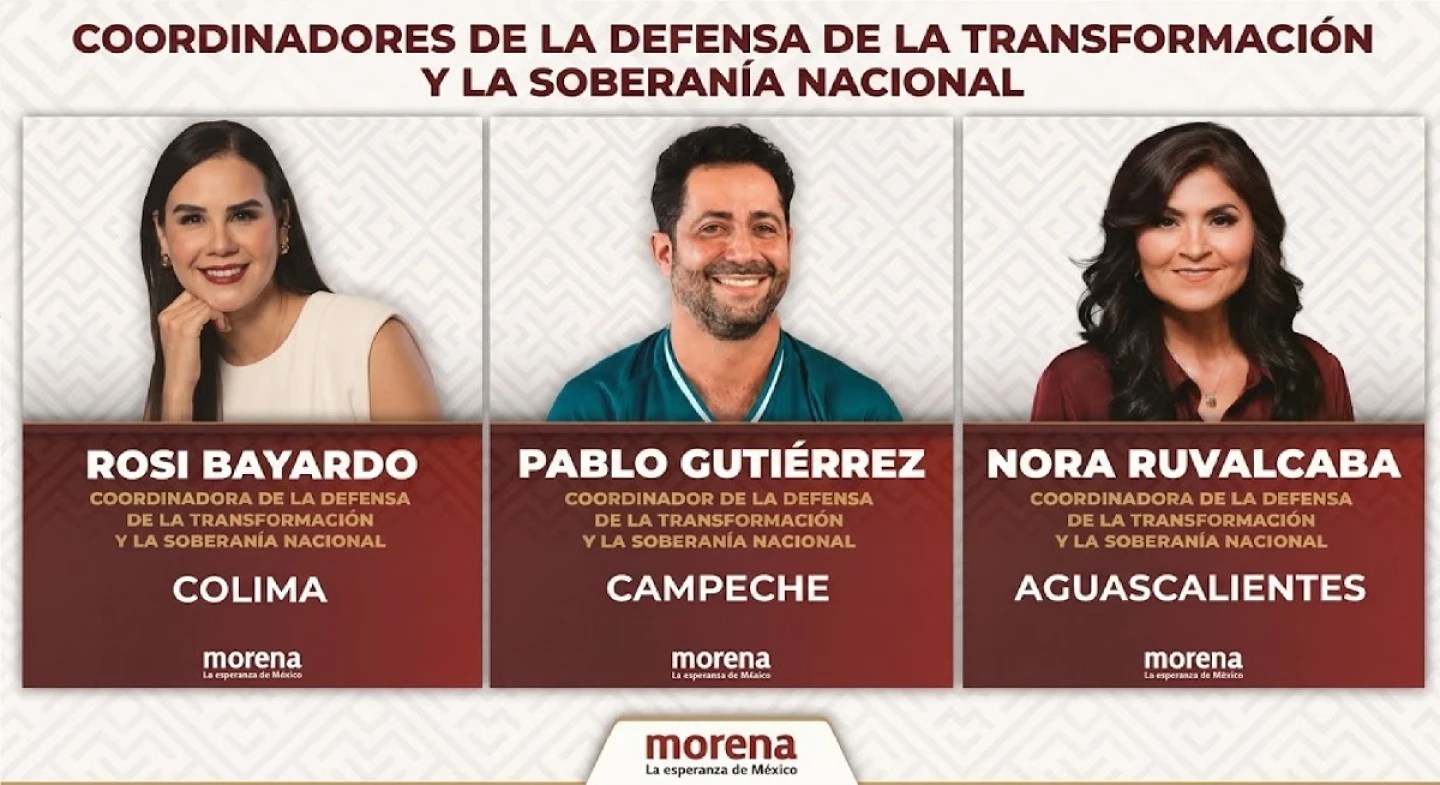 Morena se adelanta a 2027: destapa a sus primeros candidatos para tres gubernaturas