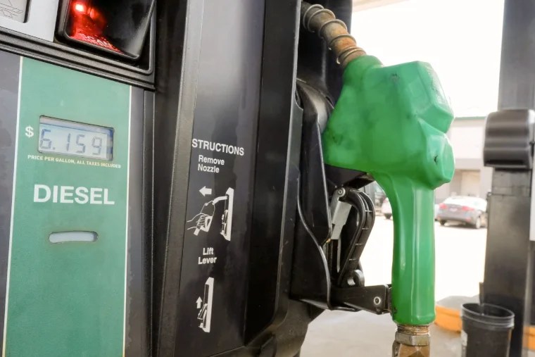Costo del Diesel se Acerca a los $6.00 por Galón