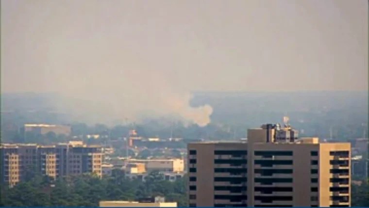 Incendio en la 45 Norte de Houston