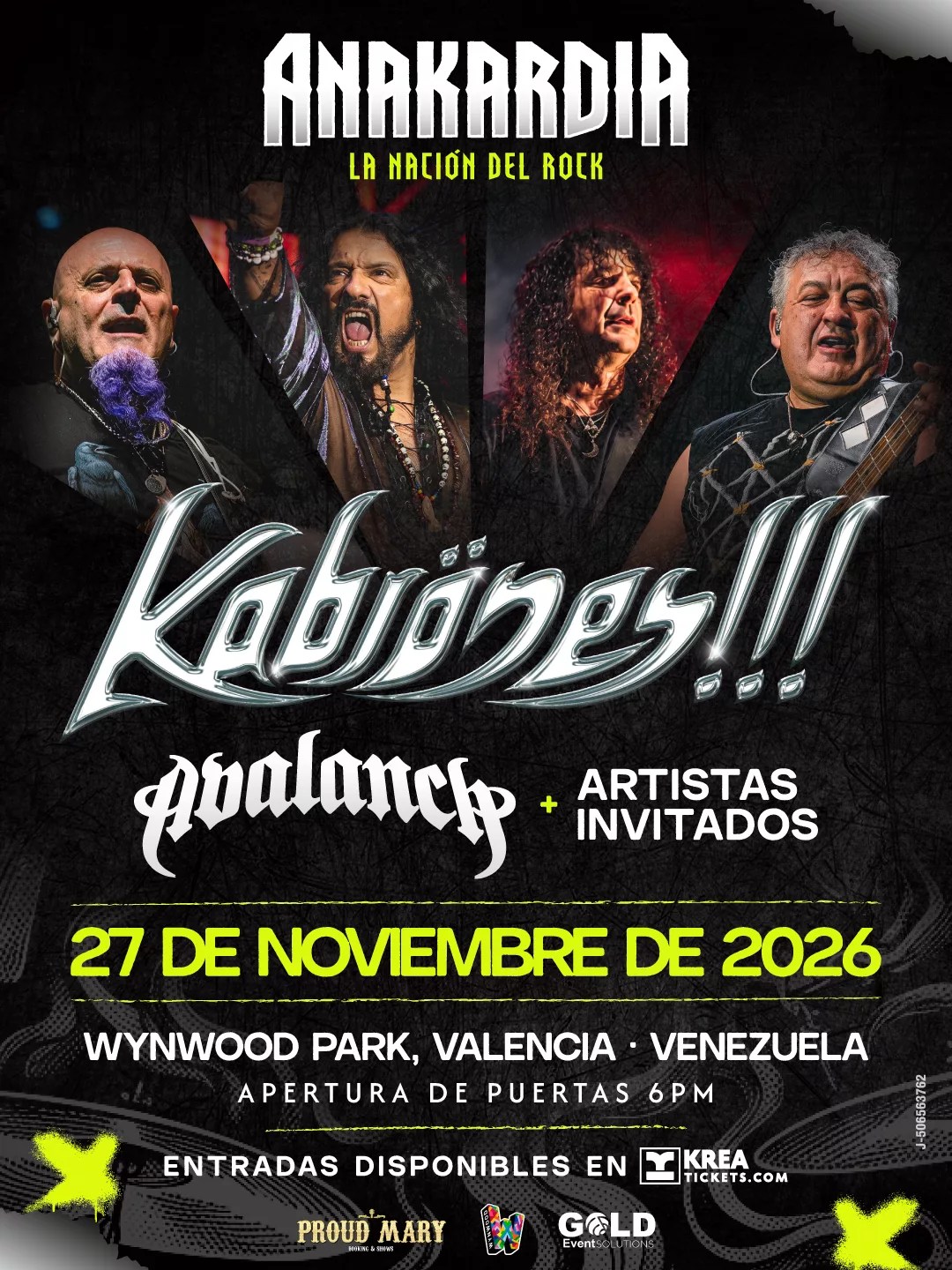 Festival “Anakardia” llega a Valencia este 27 de noviembre con la presentación de los ex “Mägo de Oz” y “Avalanch”