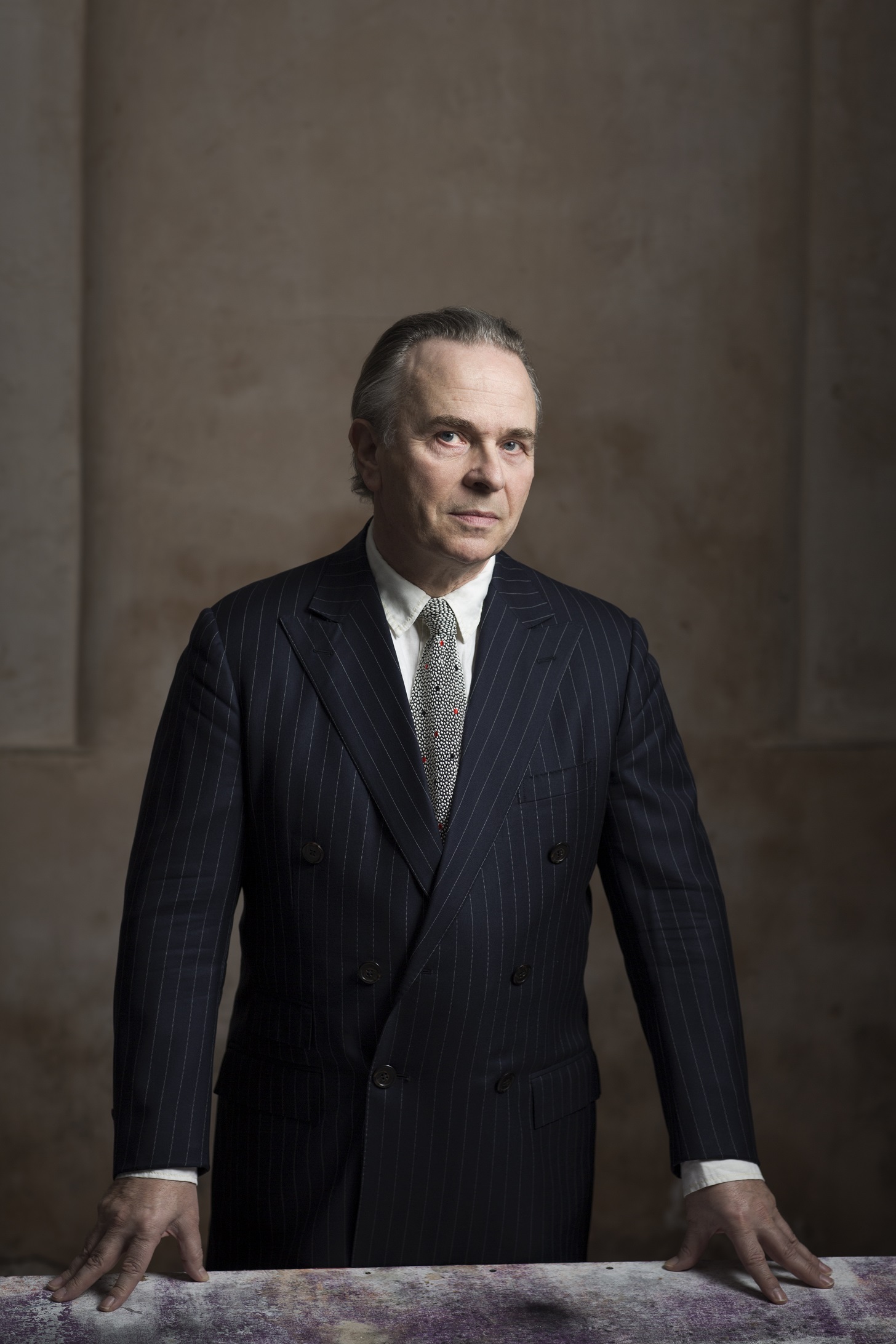 Sir Mark Elder, CBE Photographed in London 26 January 2015 at Loft Studios. Commissioned by Ingpen & Williams. Images licensed to Sir Mark Elder for publicity use (including by Halle Orchestra)