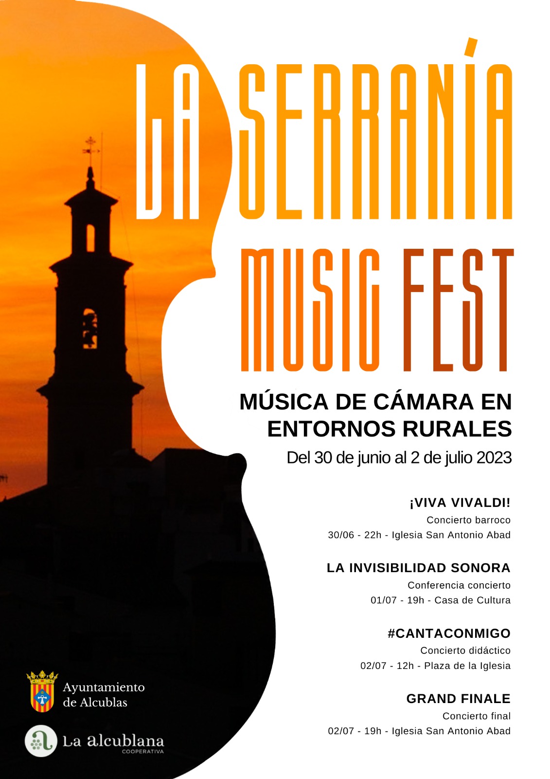 CARTEL CON FECHAS CONCIERTOS