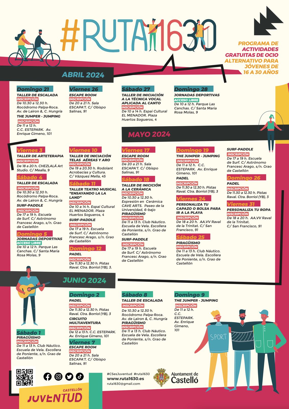 programación Ruta 16-30