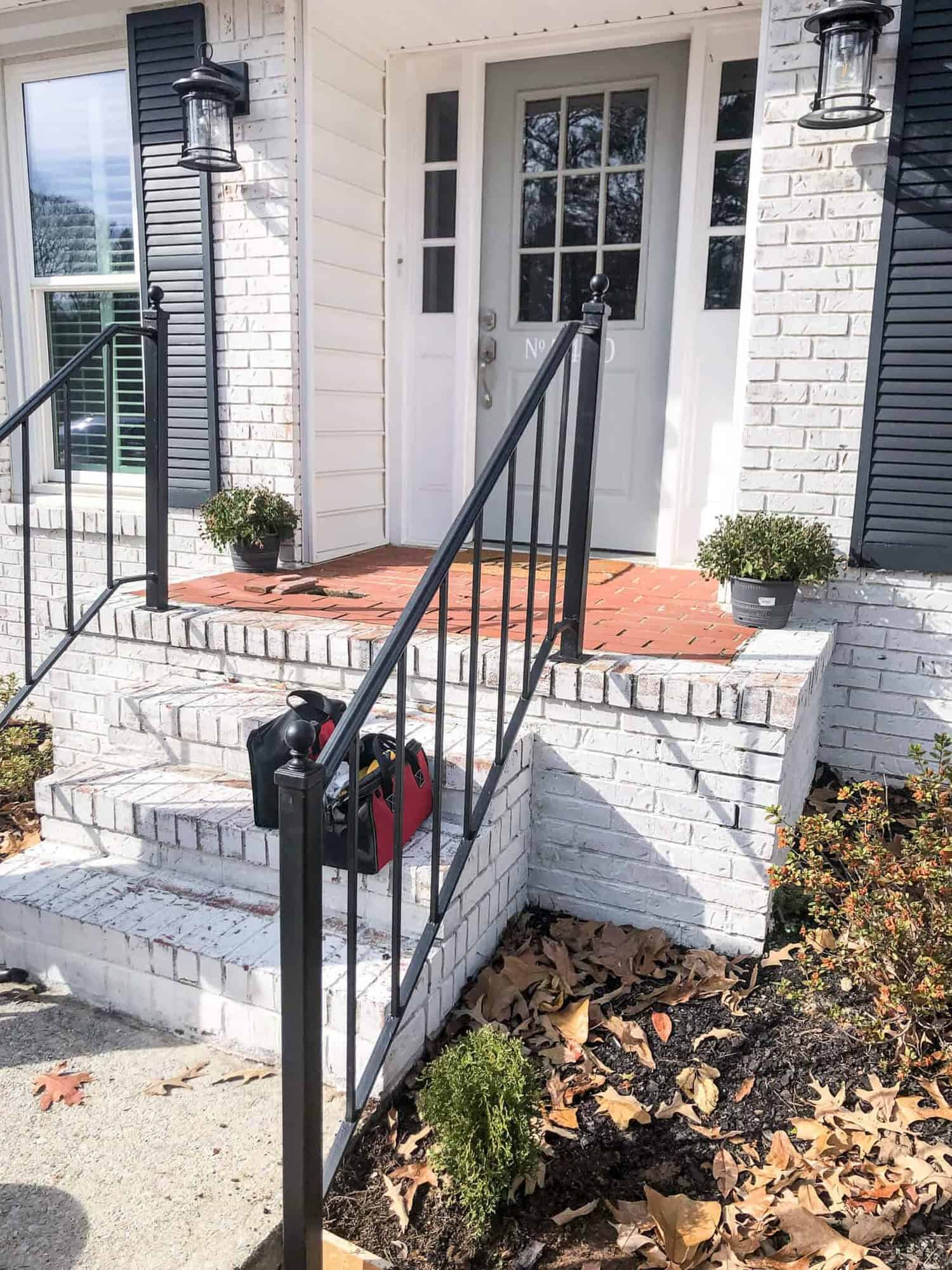 If your staircase has a contemporary vibe, consider a modern stair railing crafted with stainless steel cable or glass and metal handrails to complete the look. How To Repurpose Exterior Iron Stair Railings Noting Grace