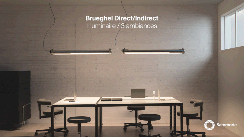 Indirect lighting vs direct lighting.