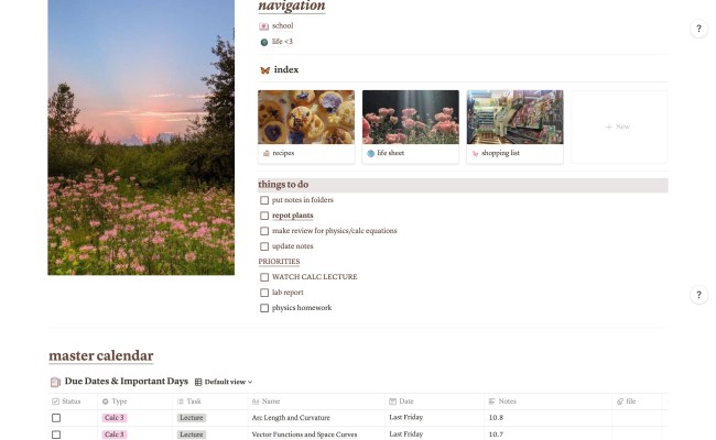 Notion Student Dashboard Setup | Notionhub