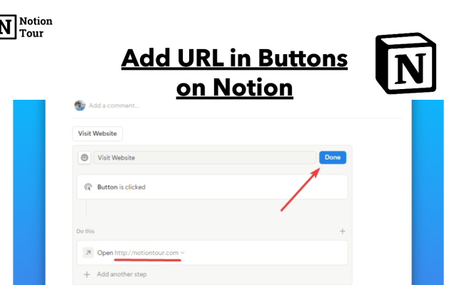 How To Add External URLs In Buttons In Notion - Notion Tour