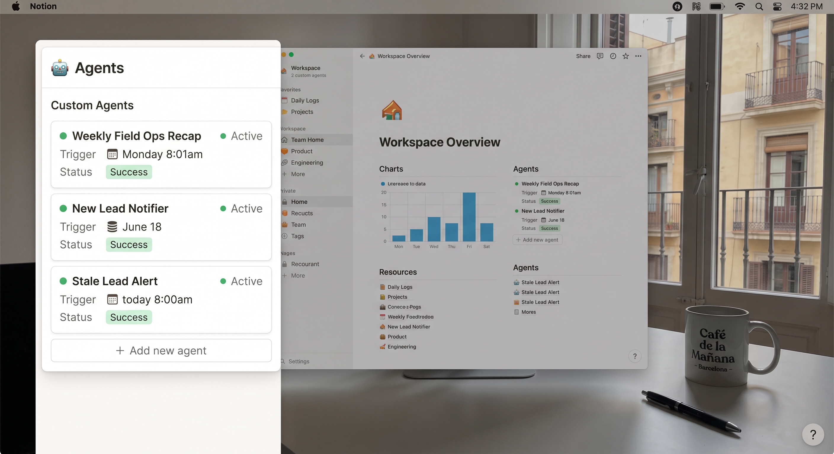 Agent Section screenshot