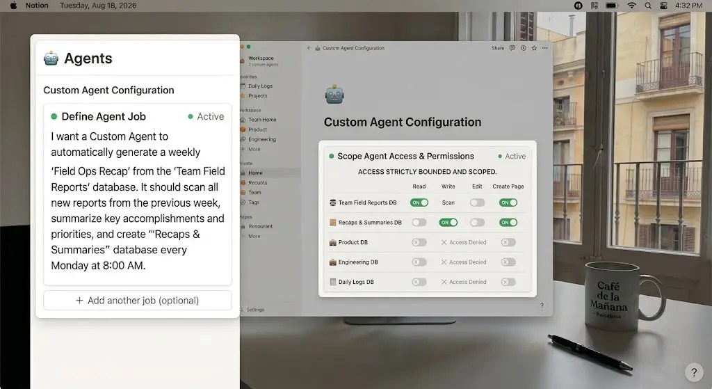 Custom Agent configured