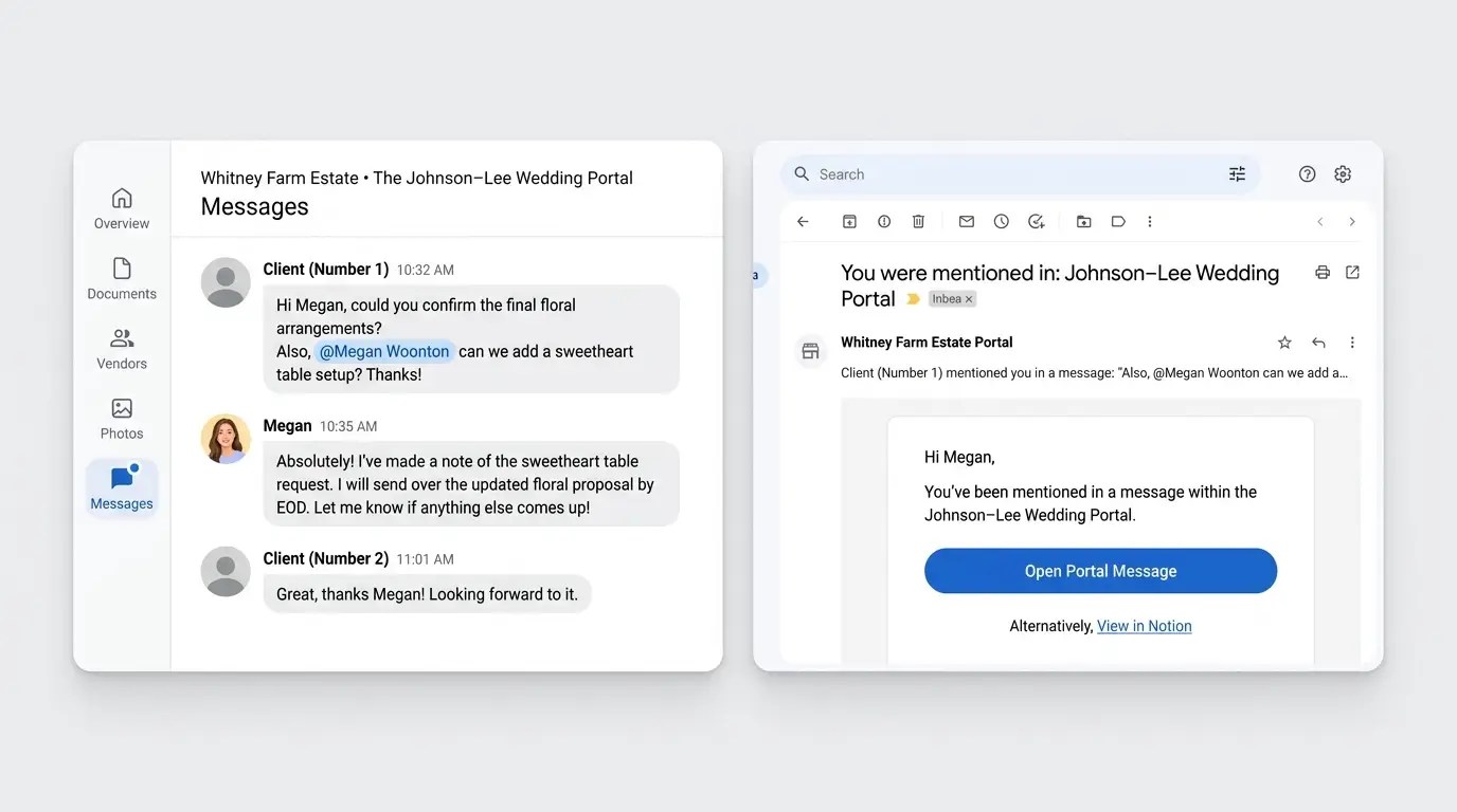 Portal Messaging Thread
