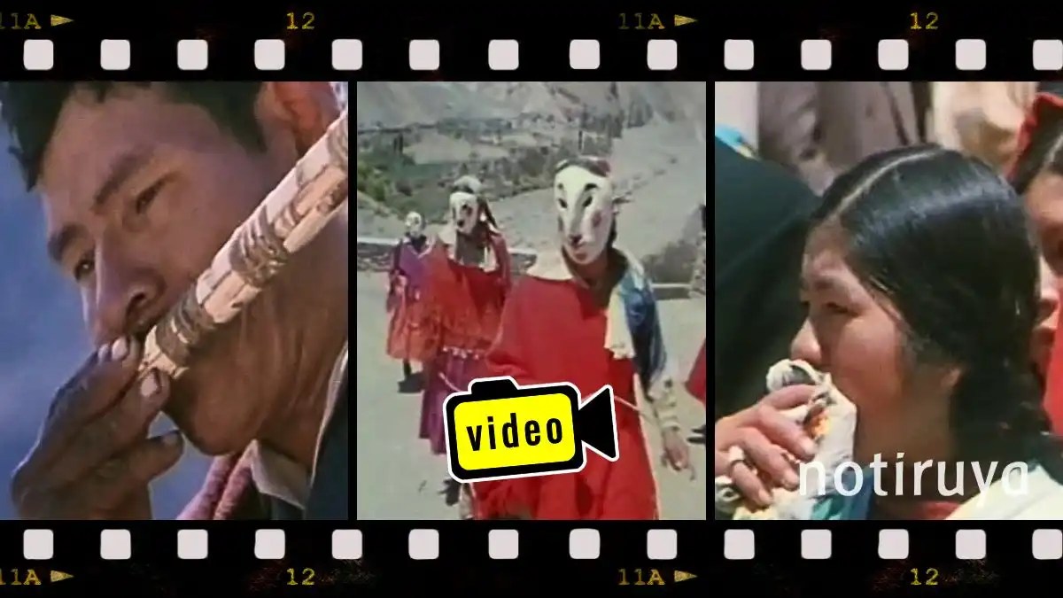 Tres imágenes de Iruya, de Jorge Prelorán: personas iruyanas y cachis.