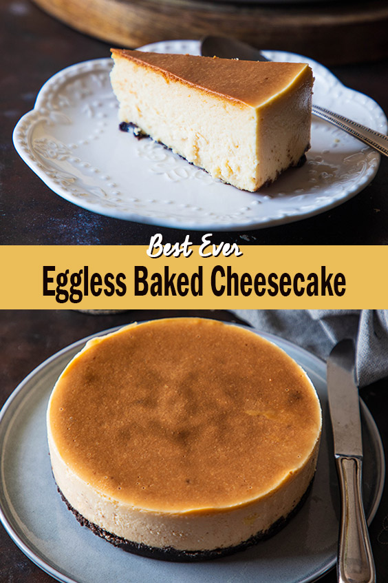 Eggless Baked Cheesecake Not Out of the Box