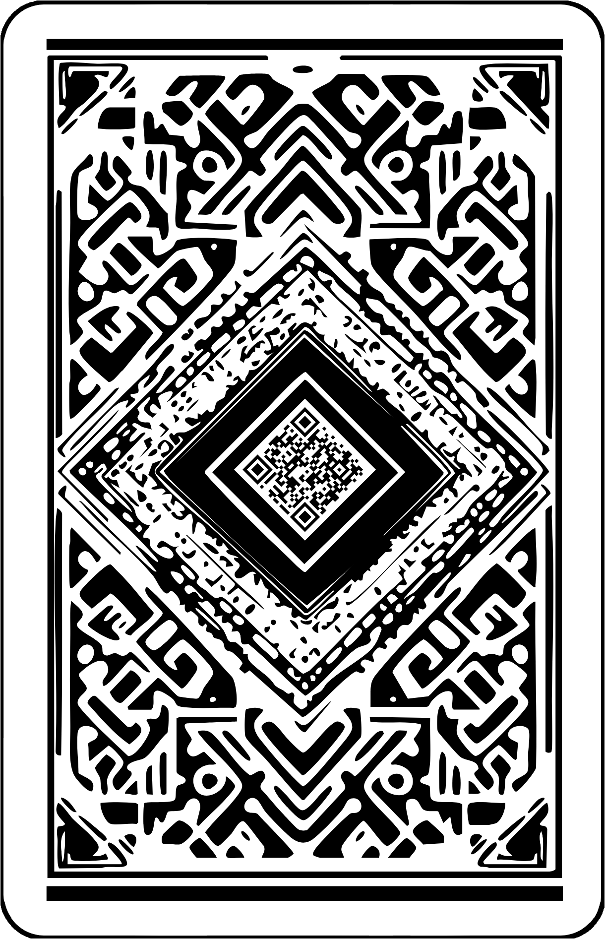 NPC card back with QR code