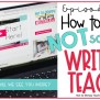 How To Become A Not So Wimpy Writing Teacher - Not So Wimpy Teacher
