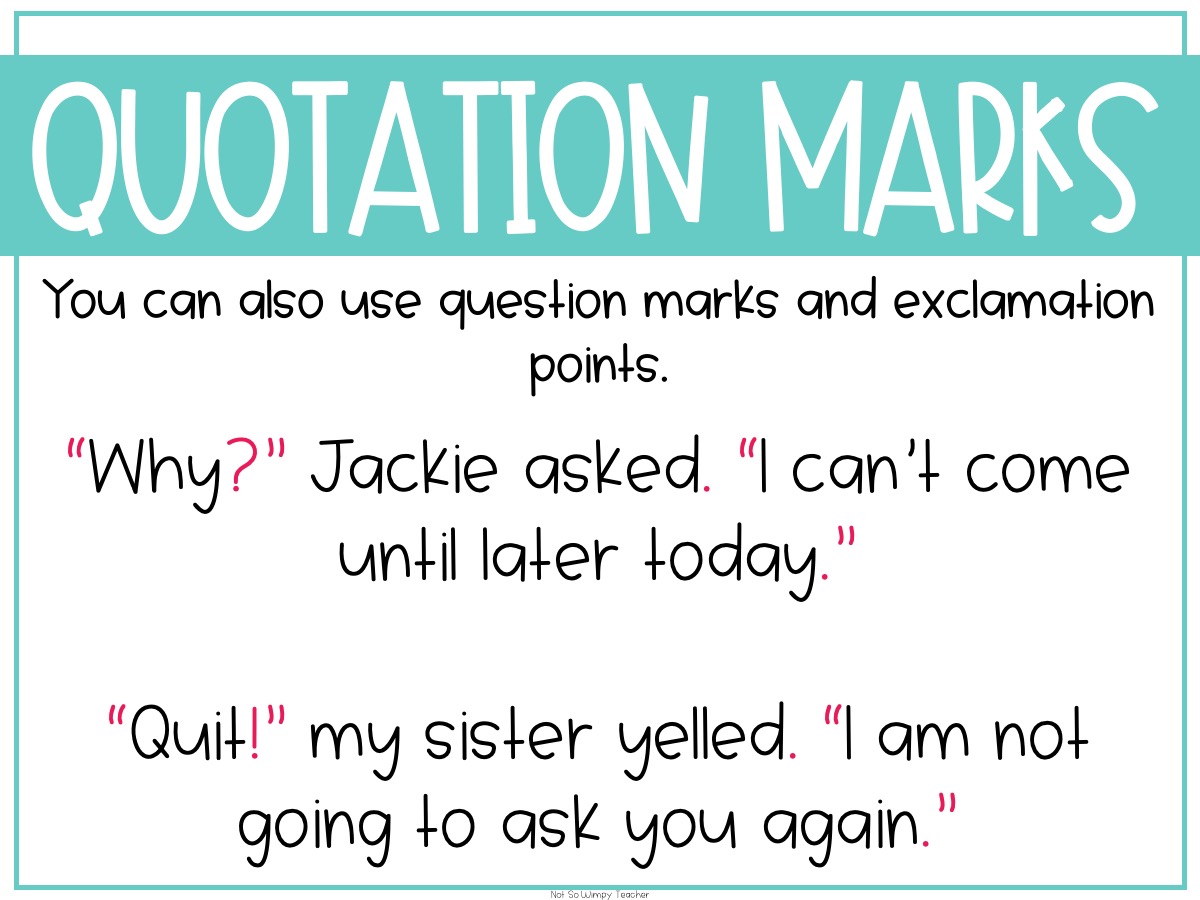 grammar fourth grade activities quotation marks pt 2 not so wimpy