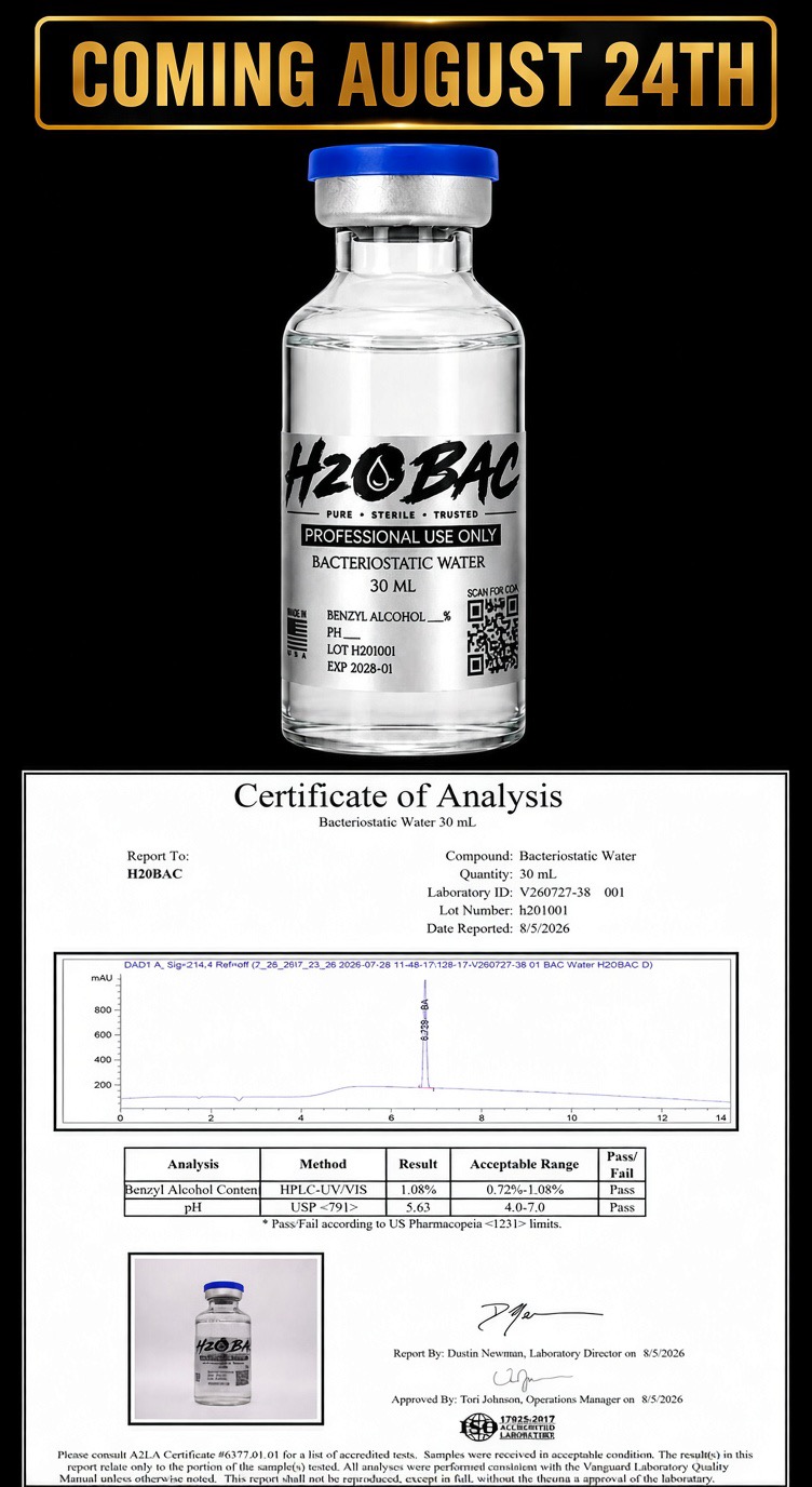 BAC Water (H2o) 30ML