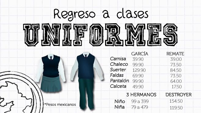 venta de uniformes escolares
