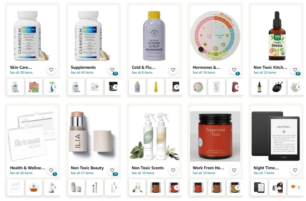nontoxic products beauty care home supplies amazon storefront nourished with leslie functional nutrition and women's hormones