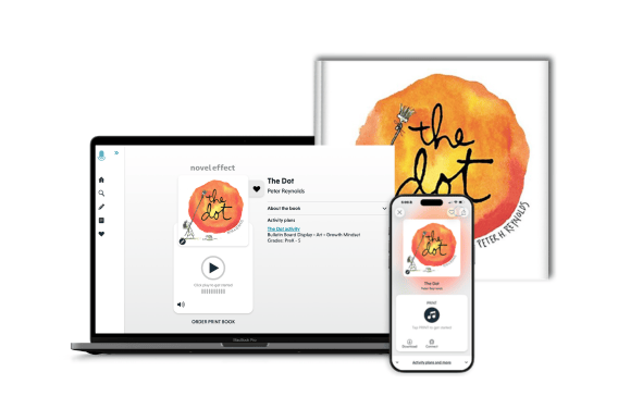 The Dot book and Novel Effect soundscape on mobile & web
