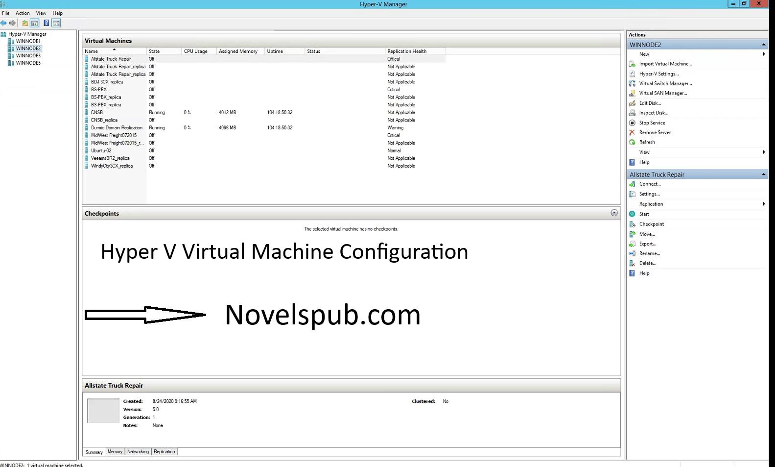 Hyper V Virtual Machine Configuration