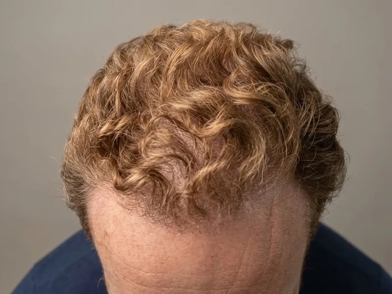 Ca. 12 måneder efter hårtransplantation