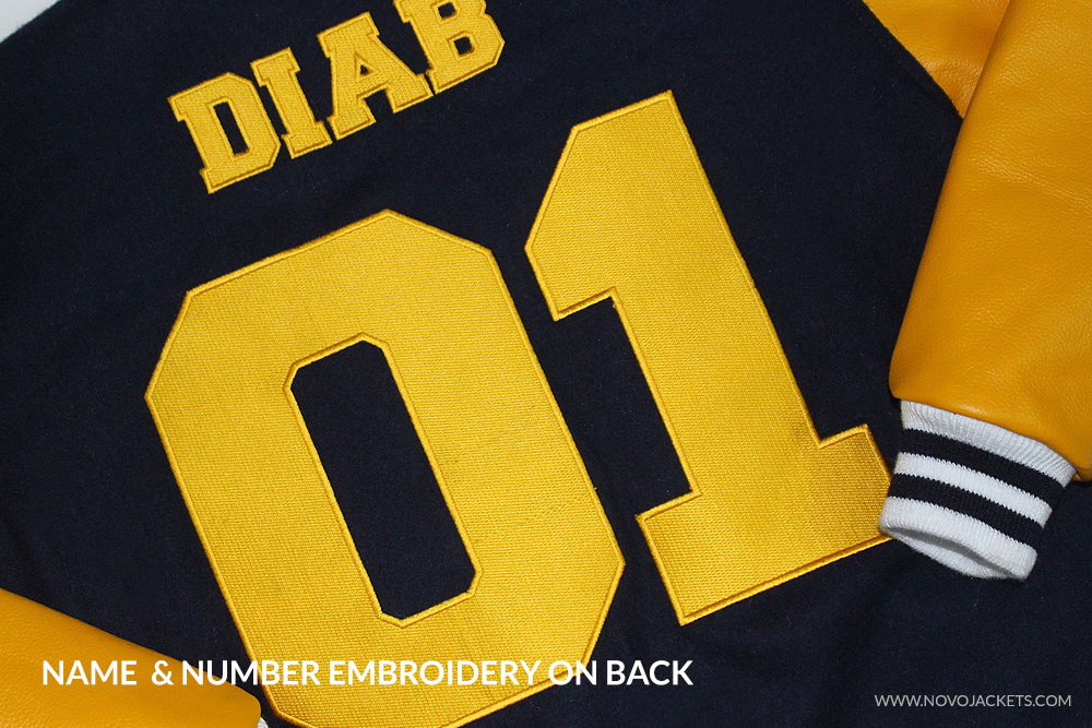 Letterman Jackets Embroidery / Patches Guide Novo Jackets