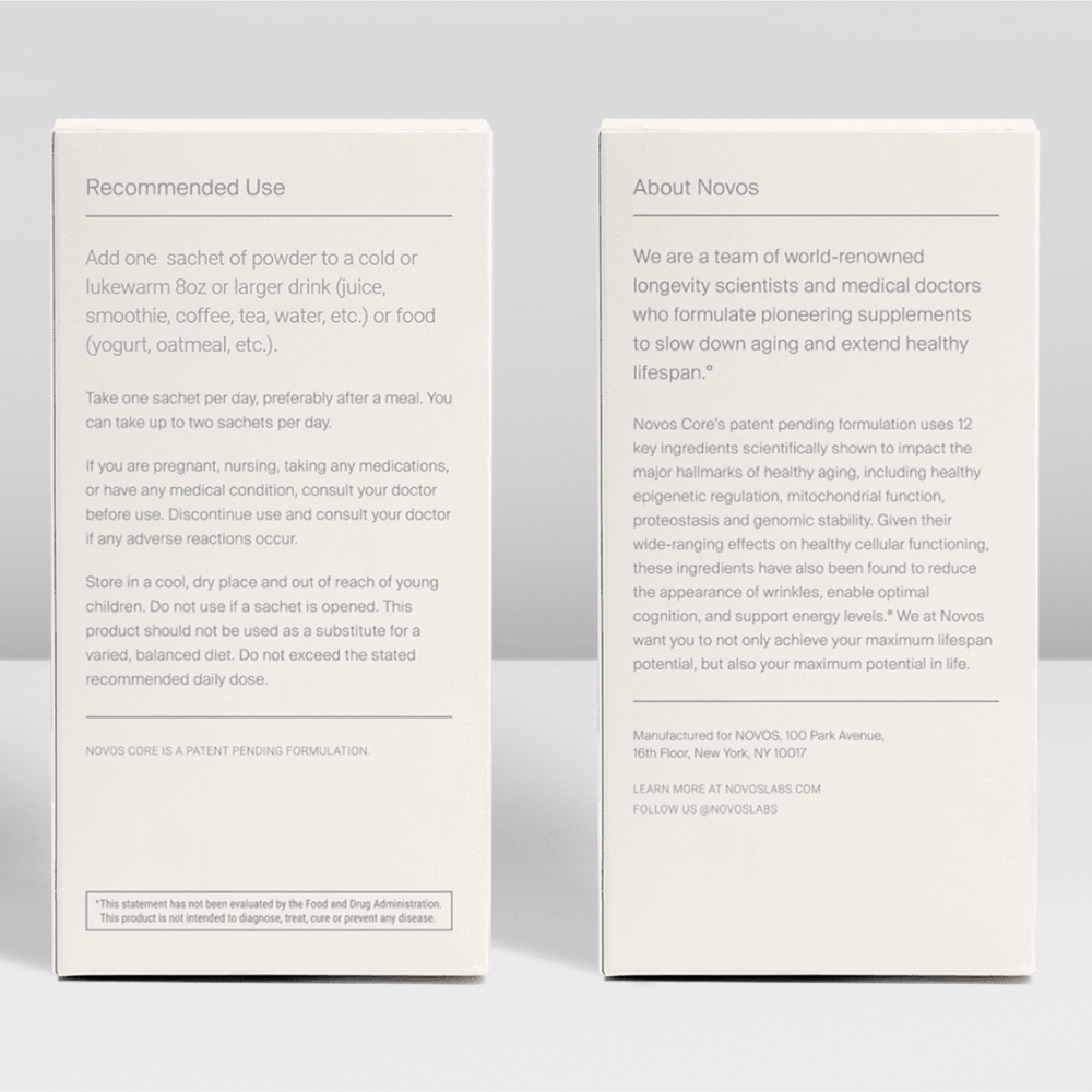 NOVOS Core Recommended Use