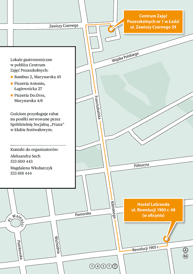Festiwal Obywatela 2012 - mapa