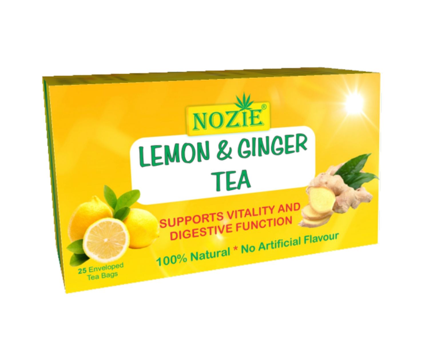 Lemon & Ginger Tea ⋆ Nozie Tea
