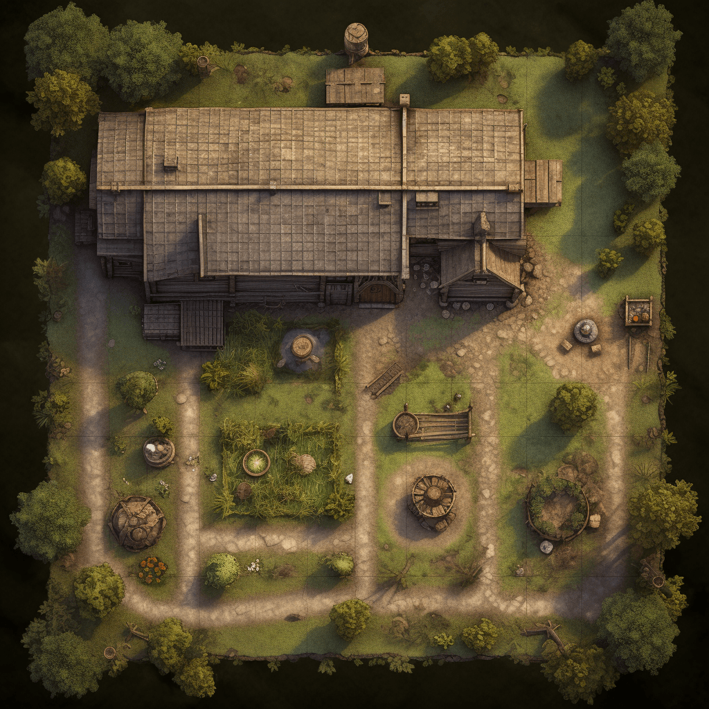 Farmhouse exterior map