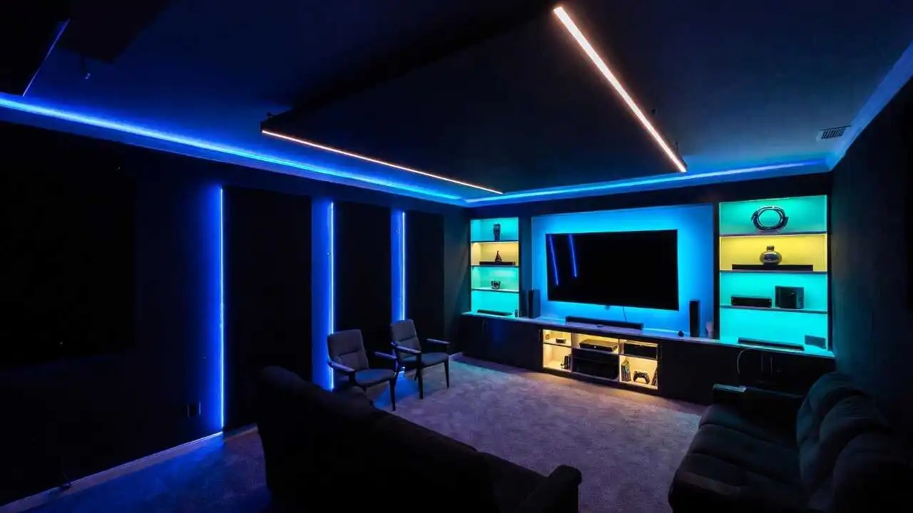 Home theater lighting, COB strip light, Ambient light, Mood light, neon light,