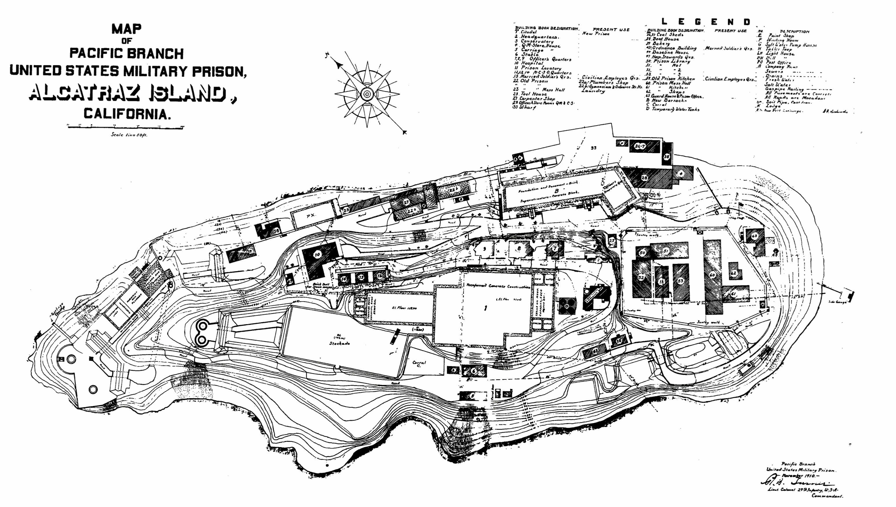 Alcatraz maps