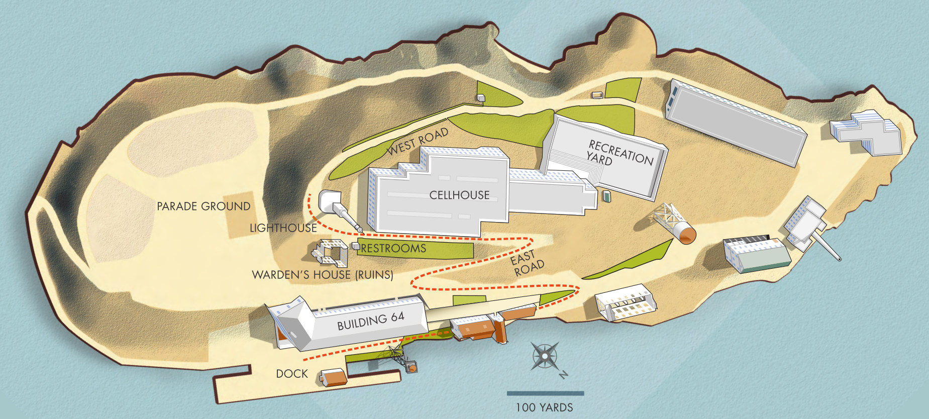 Alcatraz maps