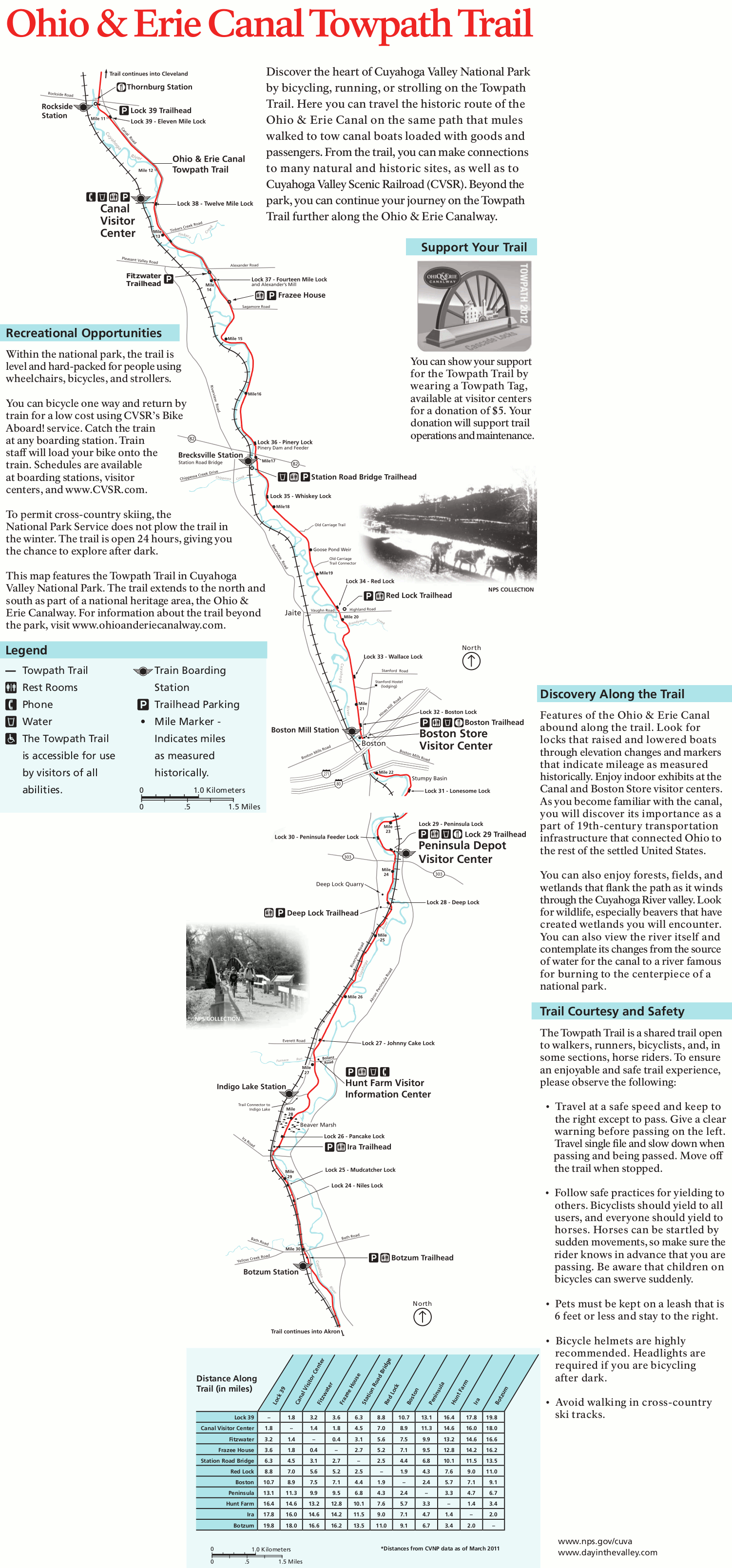 Cuyahoga Valley Maps NPMaps Com Just Free Maps Period Cuyahoga Valley Towpath Trail Map 