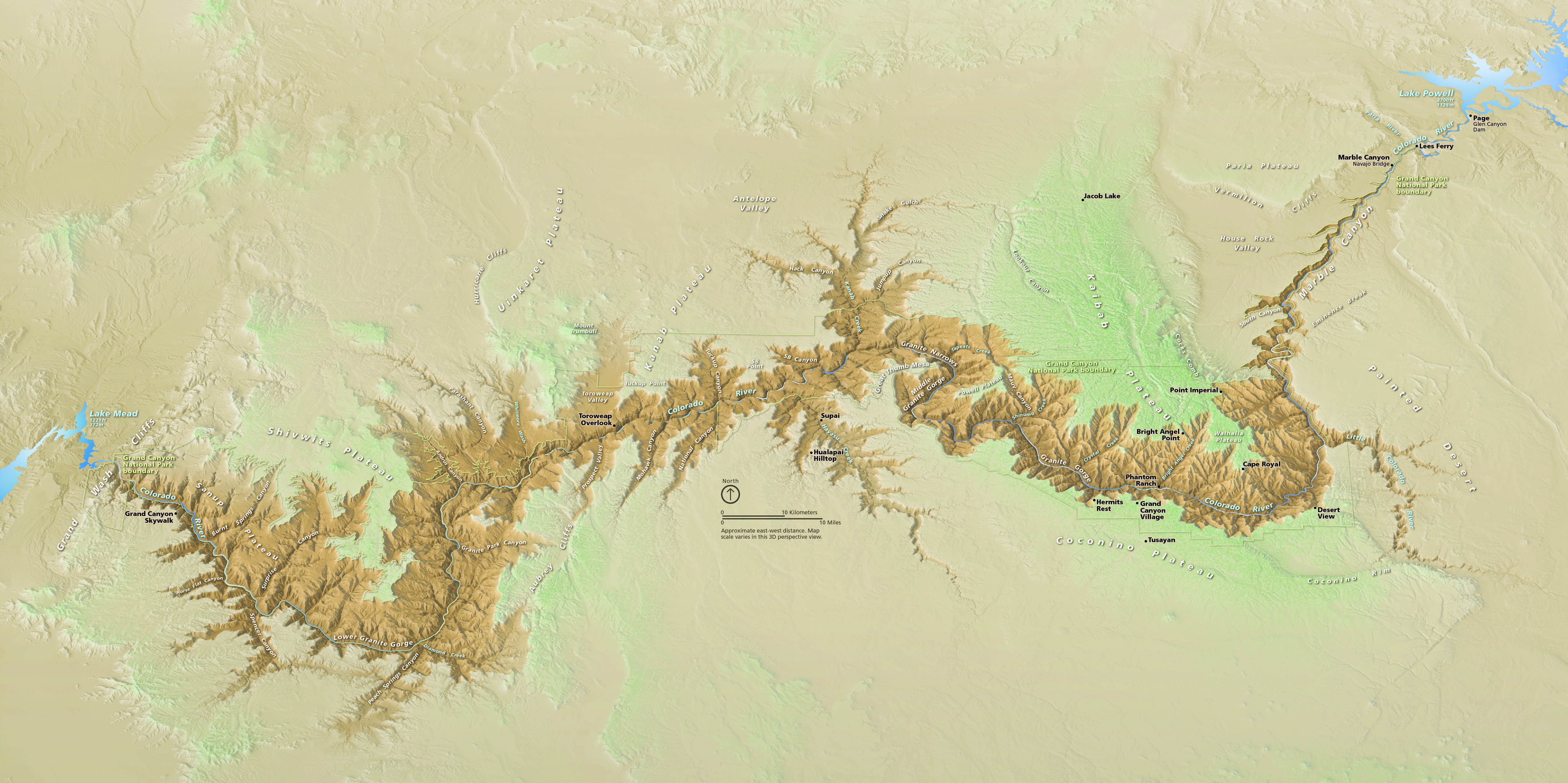 Grand Canyon Maps NPMaps Free National Park Maps Grand Canyon Aerial Map 